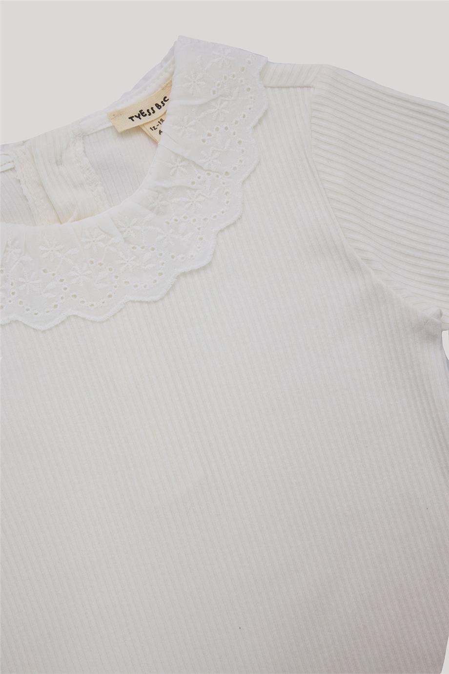 Tyess Basic Kız Bebek Ekru Tulum