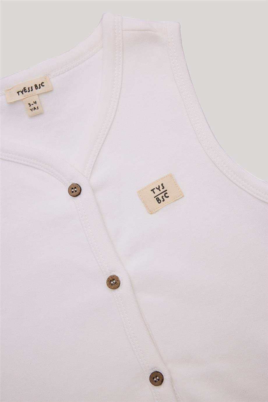 Tyess Basic Kız Bebek Ekru Yelek