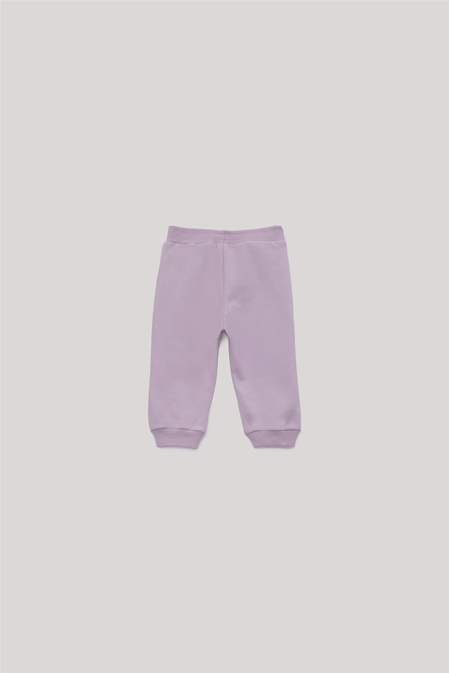 Tyess Basic Kız Bebek Lila Eşofman Altı