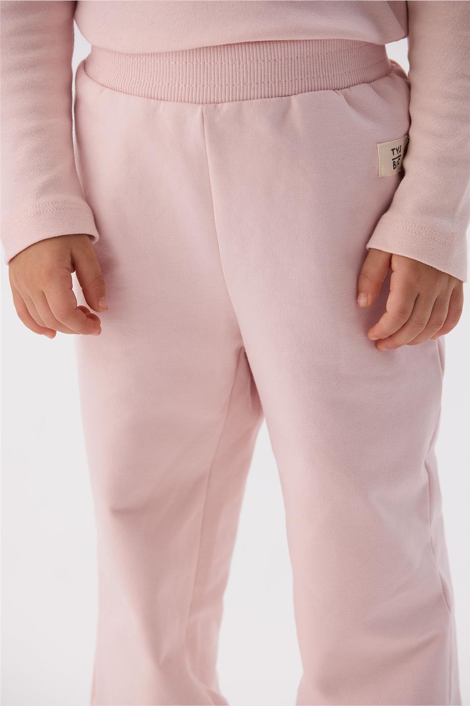 Tyess Basic Kız Bebek Pembe Eşofman Altı