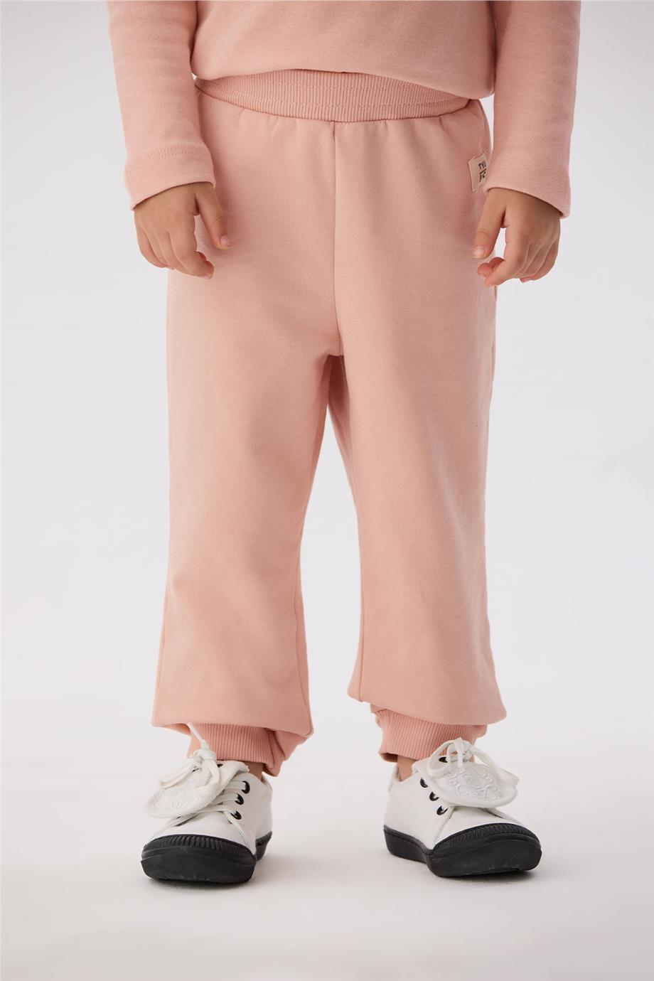 Tyess Basic Kız Bebek Somon Eşofman Altı