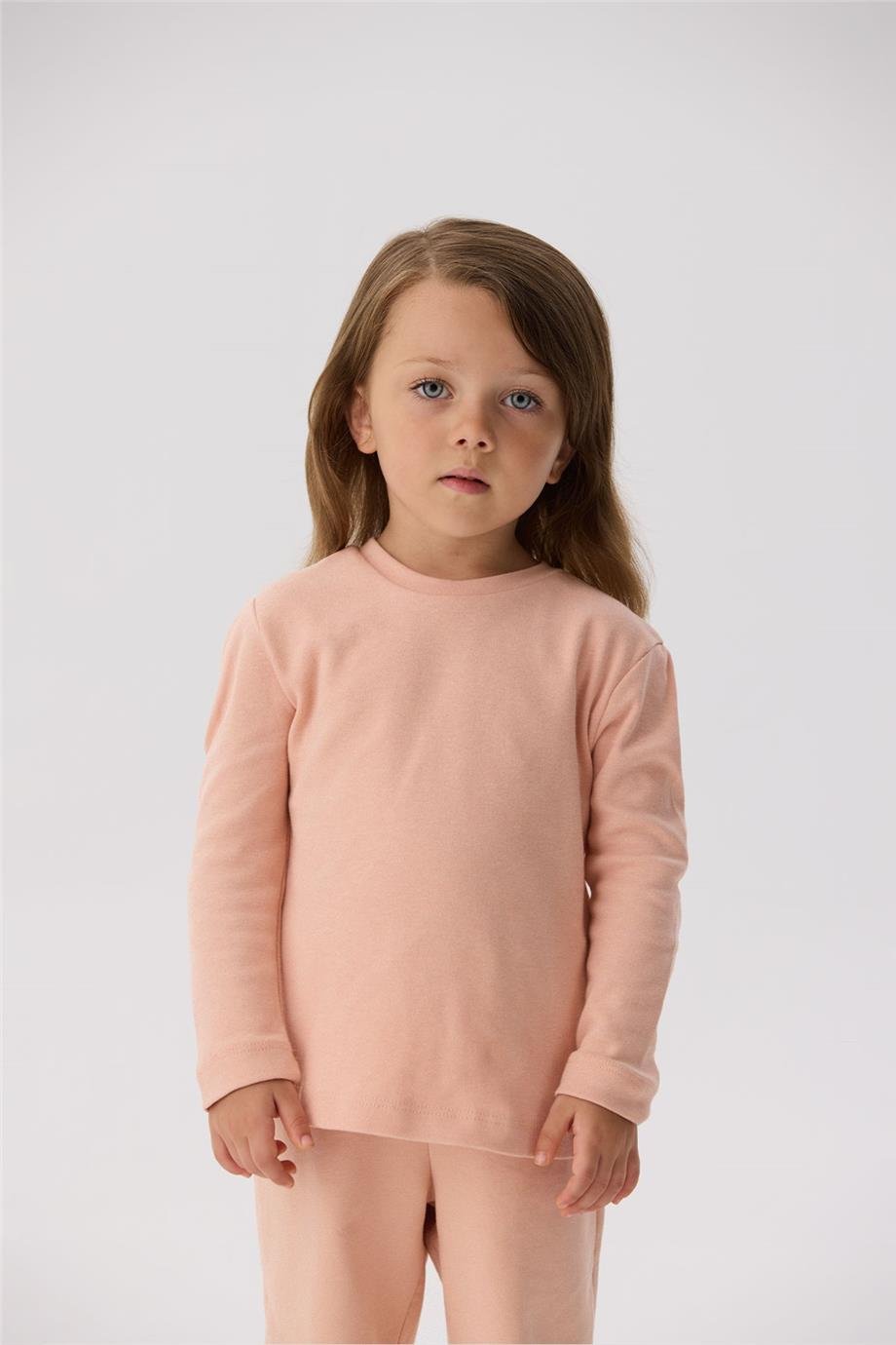 Tyess Basic Kız Bebek Somon T-Shirt