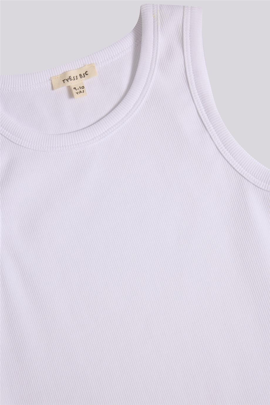 Tyess Basic Kız Çocuk Beyaz AtletTyess Basic Kız Çocuk Beyaz Atlet