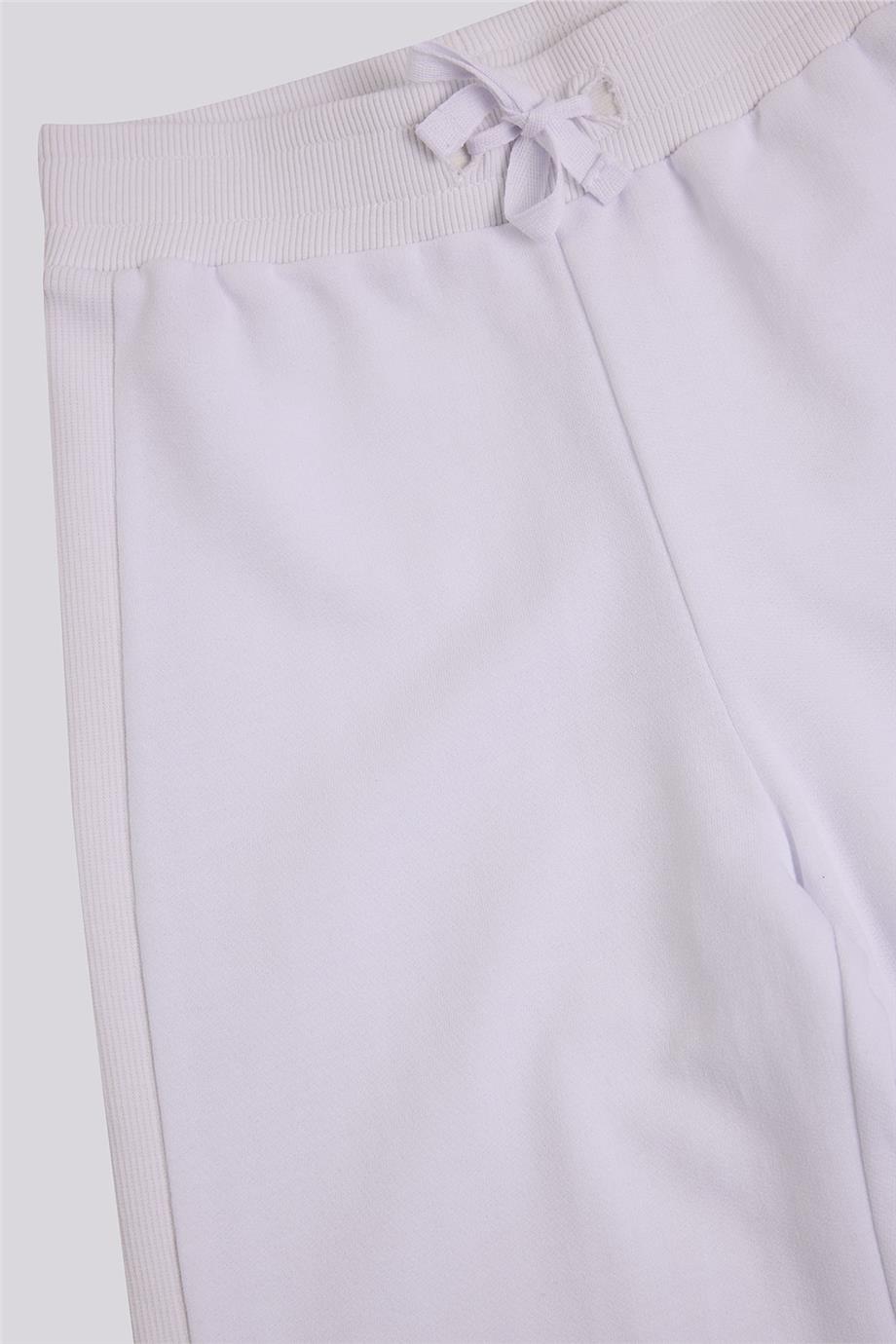 Tyess Basic Kız Çocuk Beyaz Eşofman AltıTyess Basic Kız Çocuk Beyaz Eşofman Altı