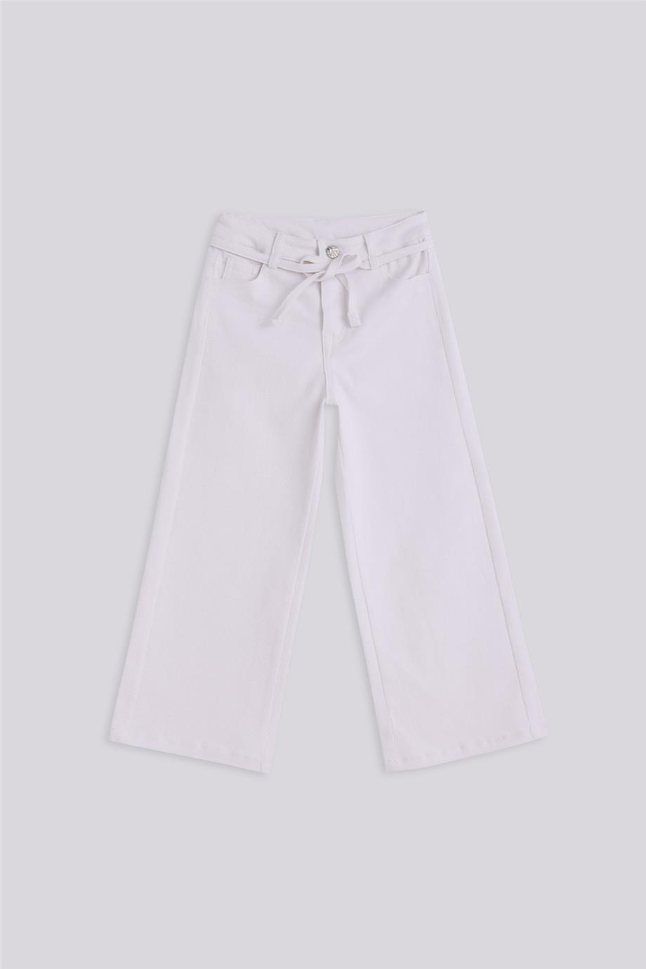 Tyess Basic Girl White TrousersTyess Basic Girl White Trousers