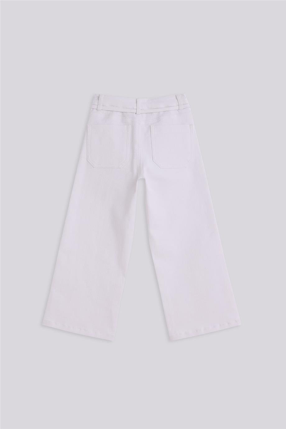 Tyess Basic Girl White TrousersTyess Basic Girl White Trousers