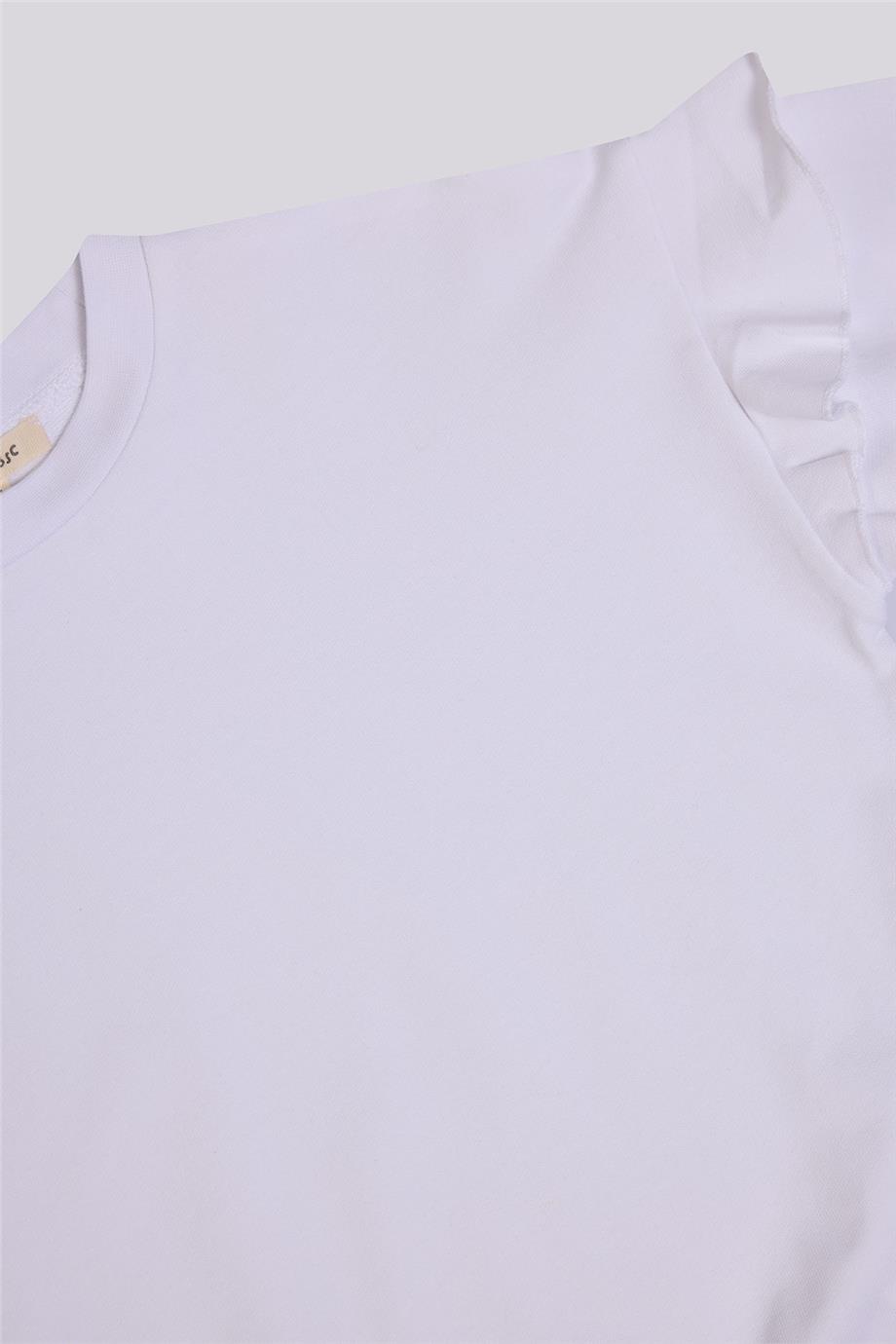 Tyess Basic Kız Çocuk Beyaz SweatshirtTyess Basic Kız Çocuk Beyaz Sweatshirt