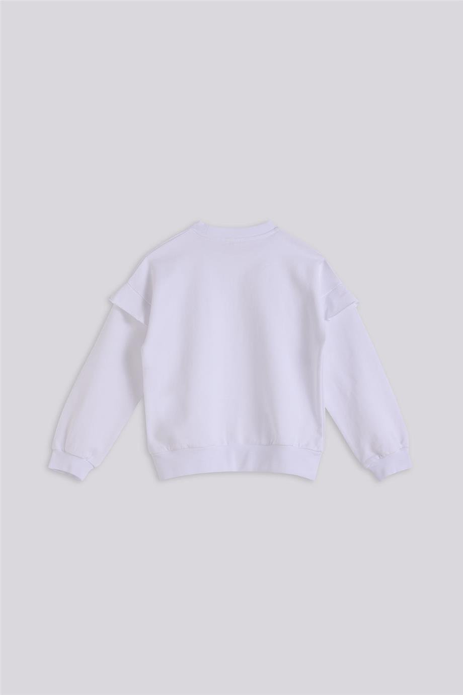 Tyess Basic Kız Çocuk Beyaz SweatshirtTyess Basic Kız Çocuk Beyaz Sweatshirt