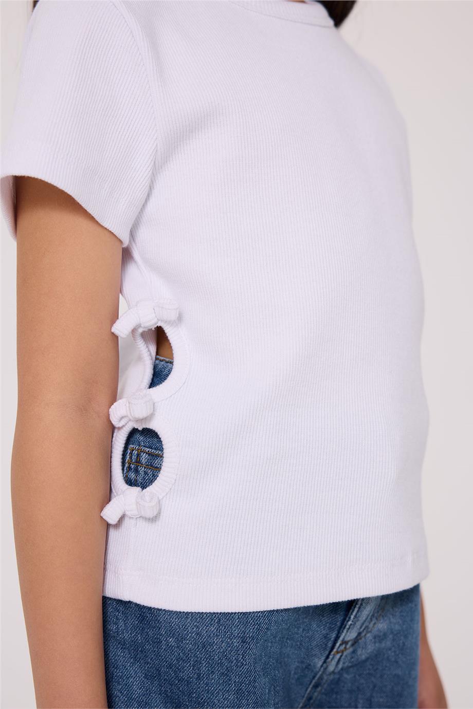 Tyess Basic Kız Çocuk Beyaz TshirtTyess Basic Kız Çocuk Beyaz Tshirt