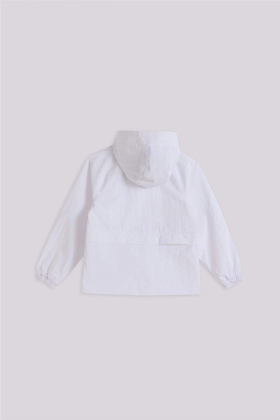 Tyess Basic Girl White RaincoatTyess Basic Girl White Raincoat
