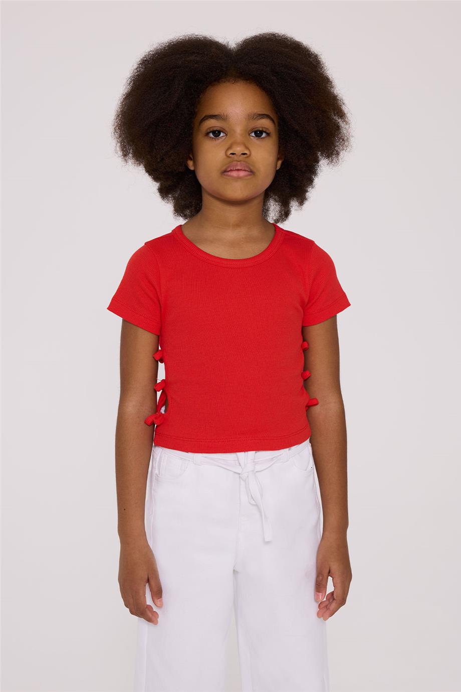 Tyess Basic Girl Red TshirtTyess Basic Girl Red Tshirt
