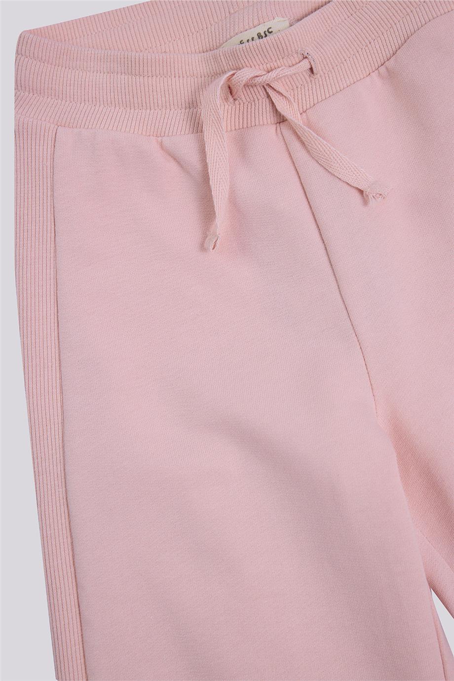 Tyess Basic Kız Çocuk Pembe Eşofman AltıTyess Basic Kız Çocuk Pembe Eşofman Altı