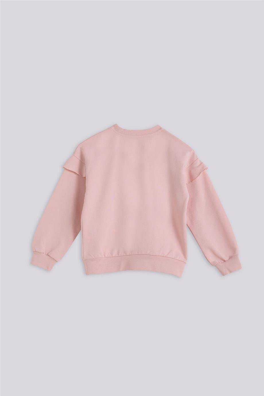 Tyess Basic Kız Çocuk Pembe SweatshirtTyess Basic Kız Çocuk Pembe Sweatshirt