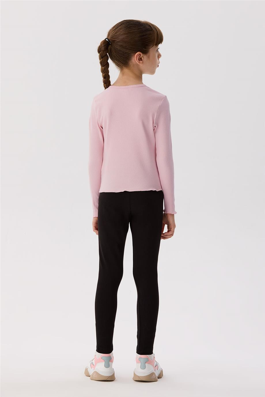 Tyess Basic Kız Çocuk Pembe T-Shirt