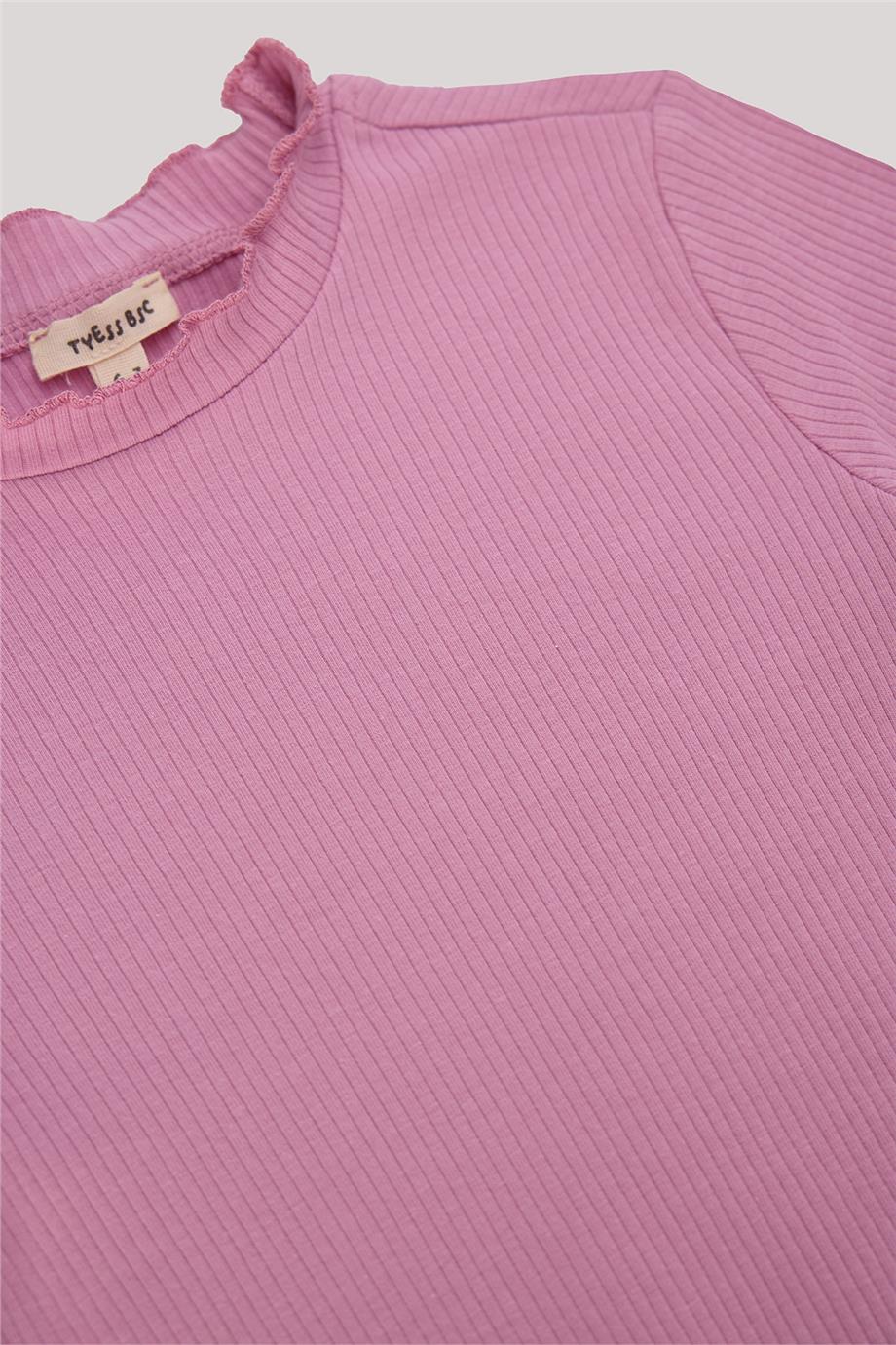 Tyess Basic Kız Çocuk Pembe T-Shirt