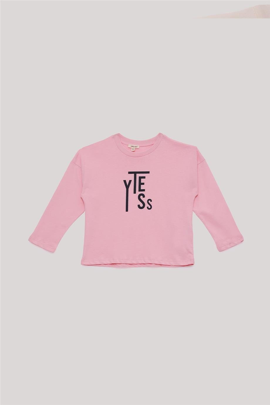Tyess Basic Kız Çocuk Pembe T-Shirt