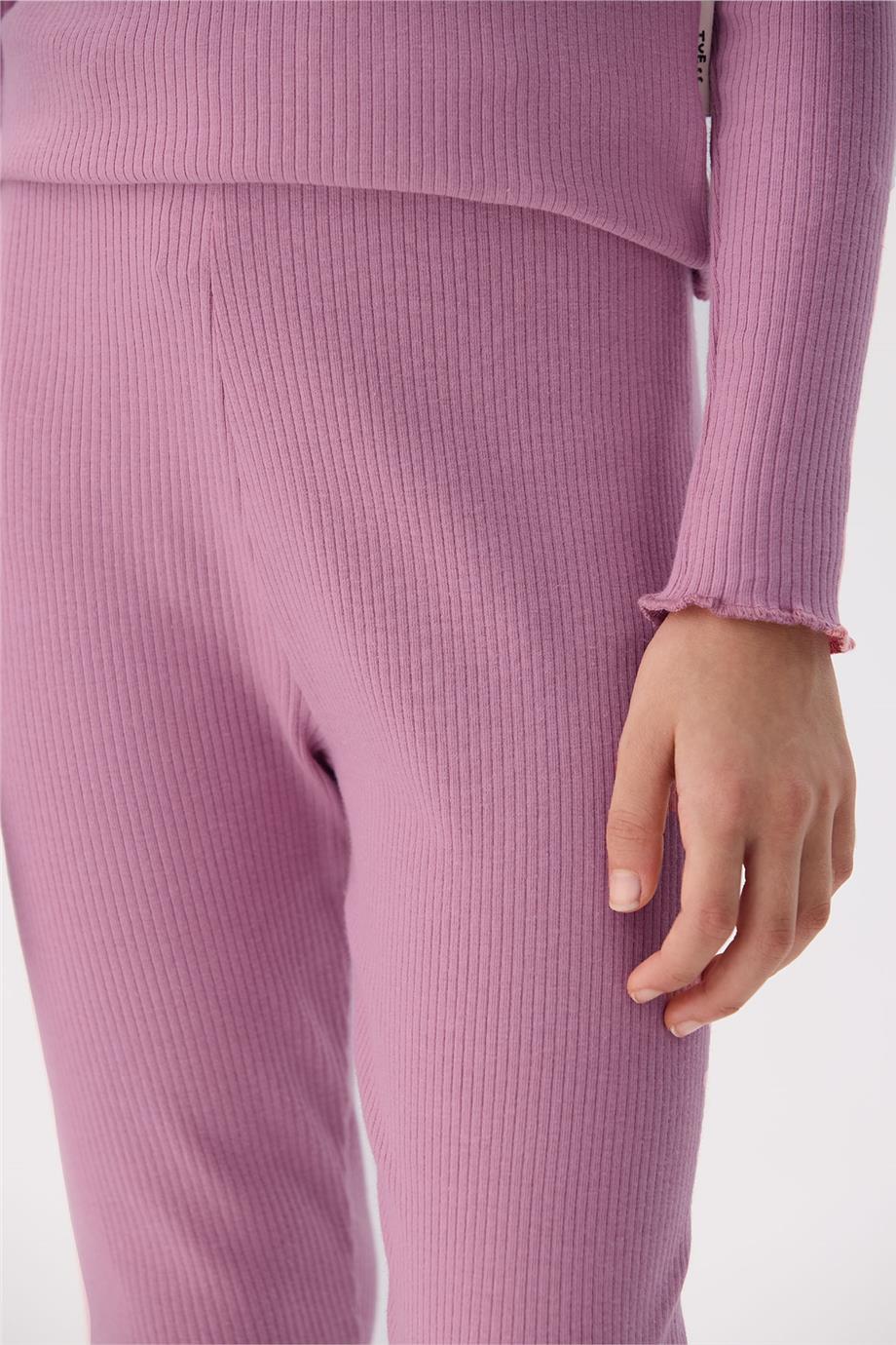 Tyess Basic Kız Çocuk Pembe Tayt