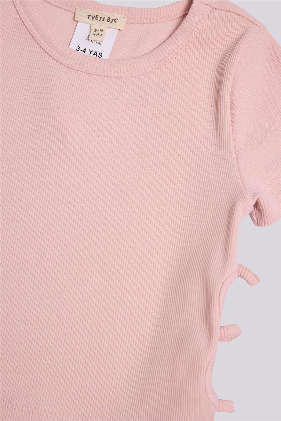 Tyess Basic Kız Çocuk Pembe TshirtTyess Basic Kız Çocuk Pembe Tshirt