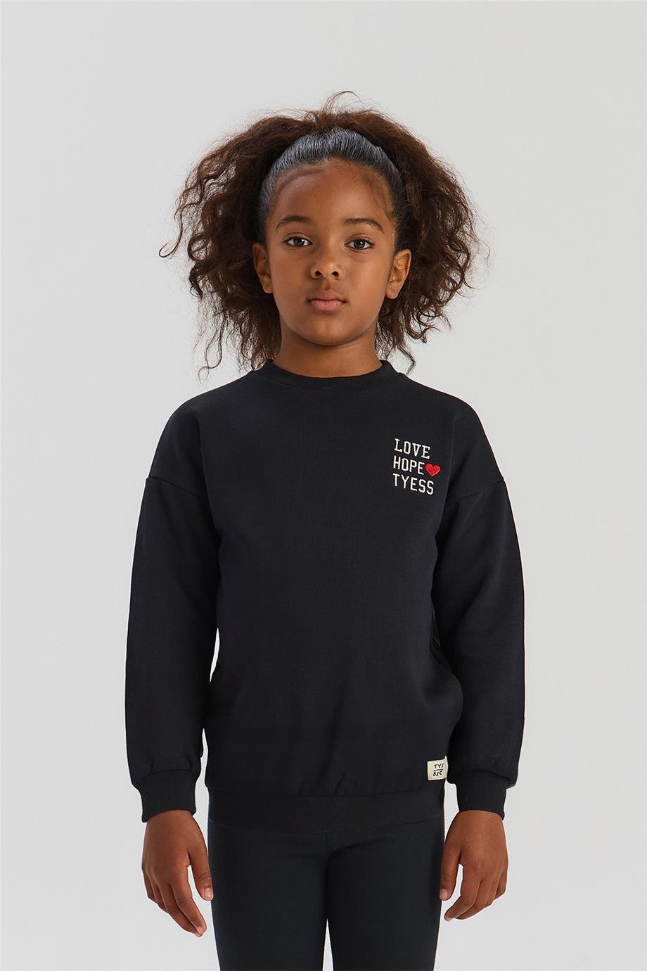 Tyess Basic Kız Çocuk Siyah Eşofman TakımTyess Basic Kız Çocuk Siyah Eşofman Takım