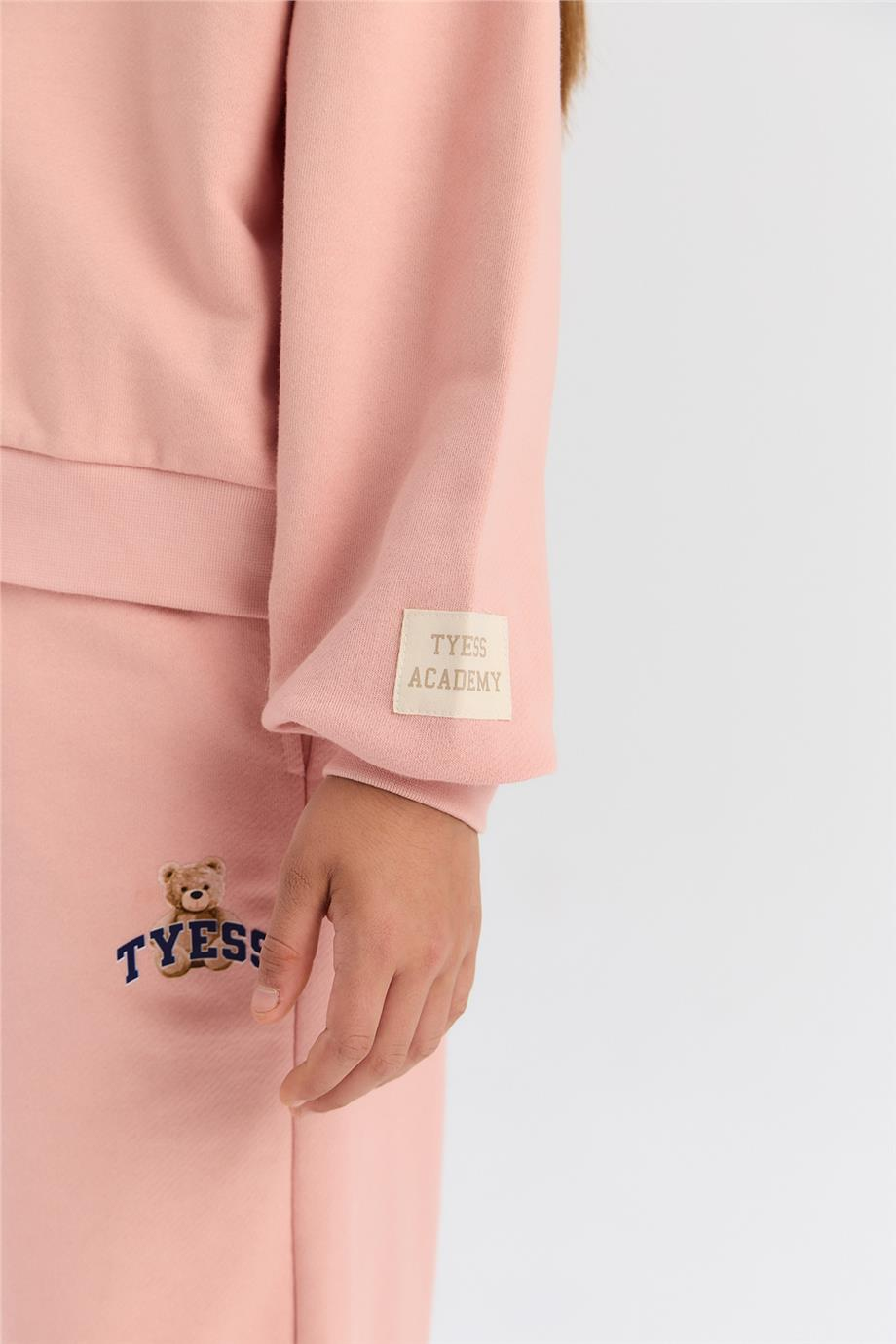 Tyess Kız Bebek Pudra SweatshirtTyess Kız Bebek Pudra Sweatshirt