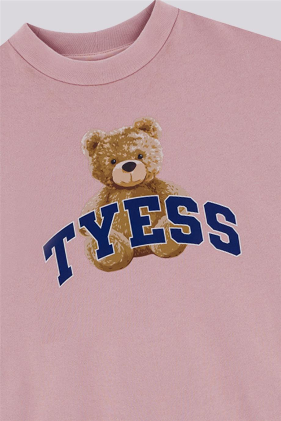 Tyess Kız Bebek Pudra SweatshirtTyess Kız Bebek Pudra Sweatshirt