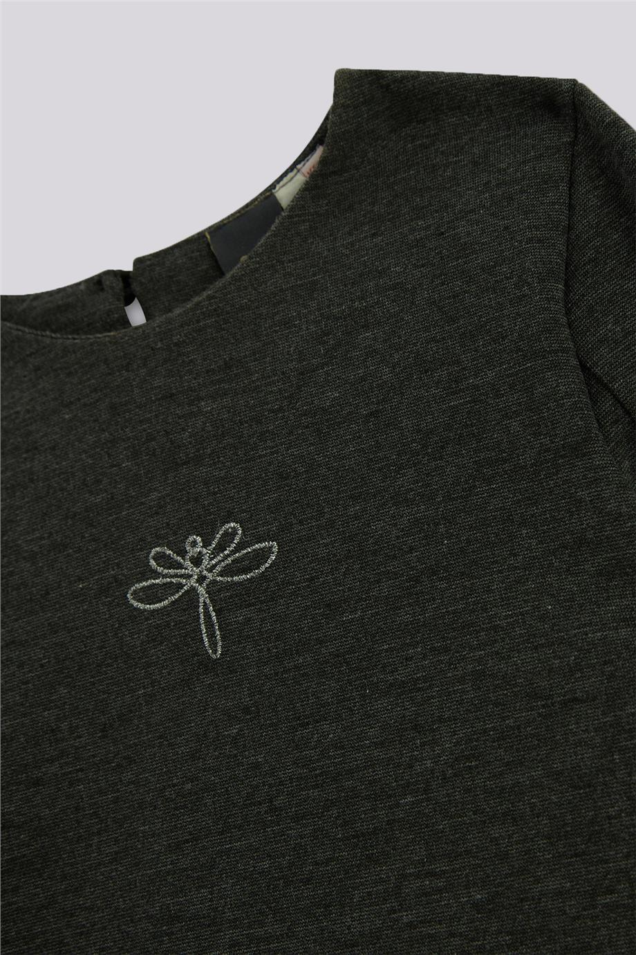 Tyess Girls Anthracite BlouseTyess Girls Anthracite Blouse