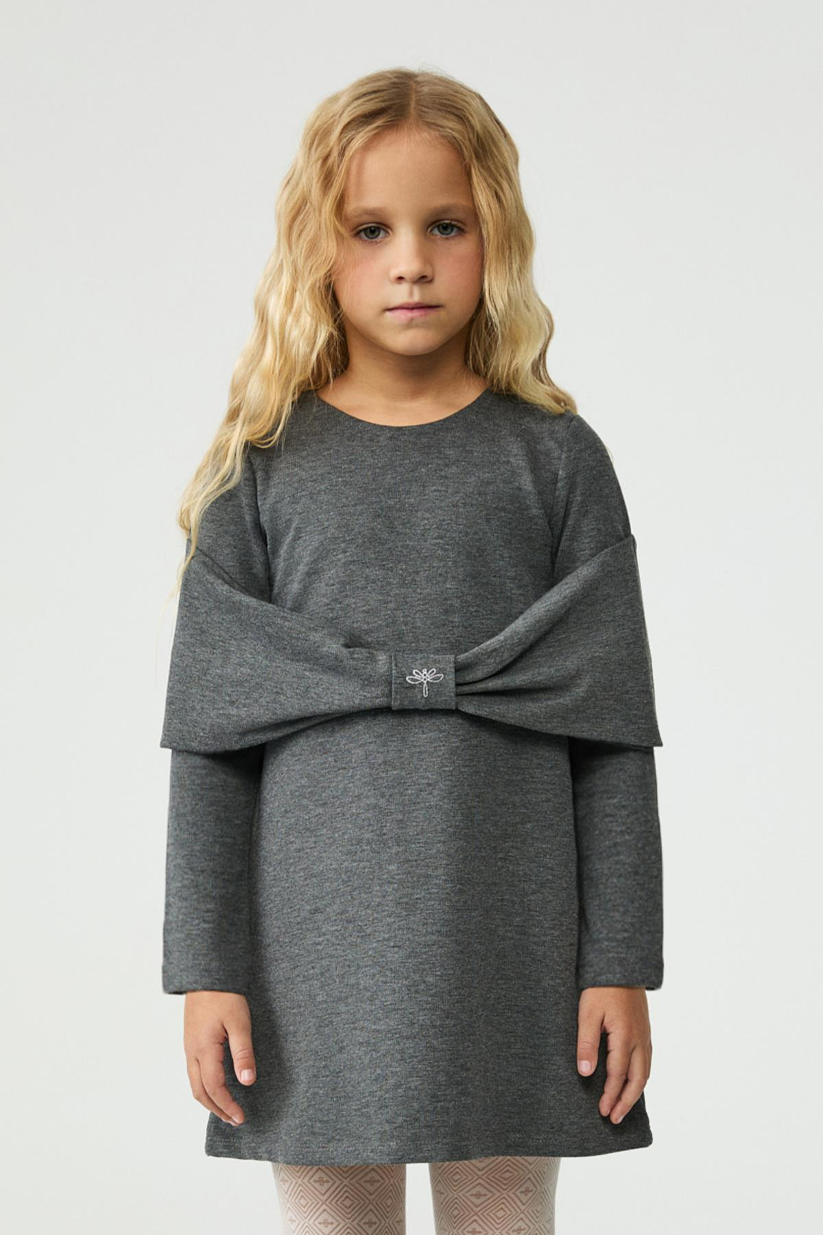 Tyess Kız Çocuk Antrasit ElbiseTyess Kız Çocuk Antrasit Elbise