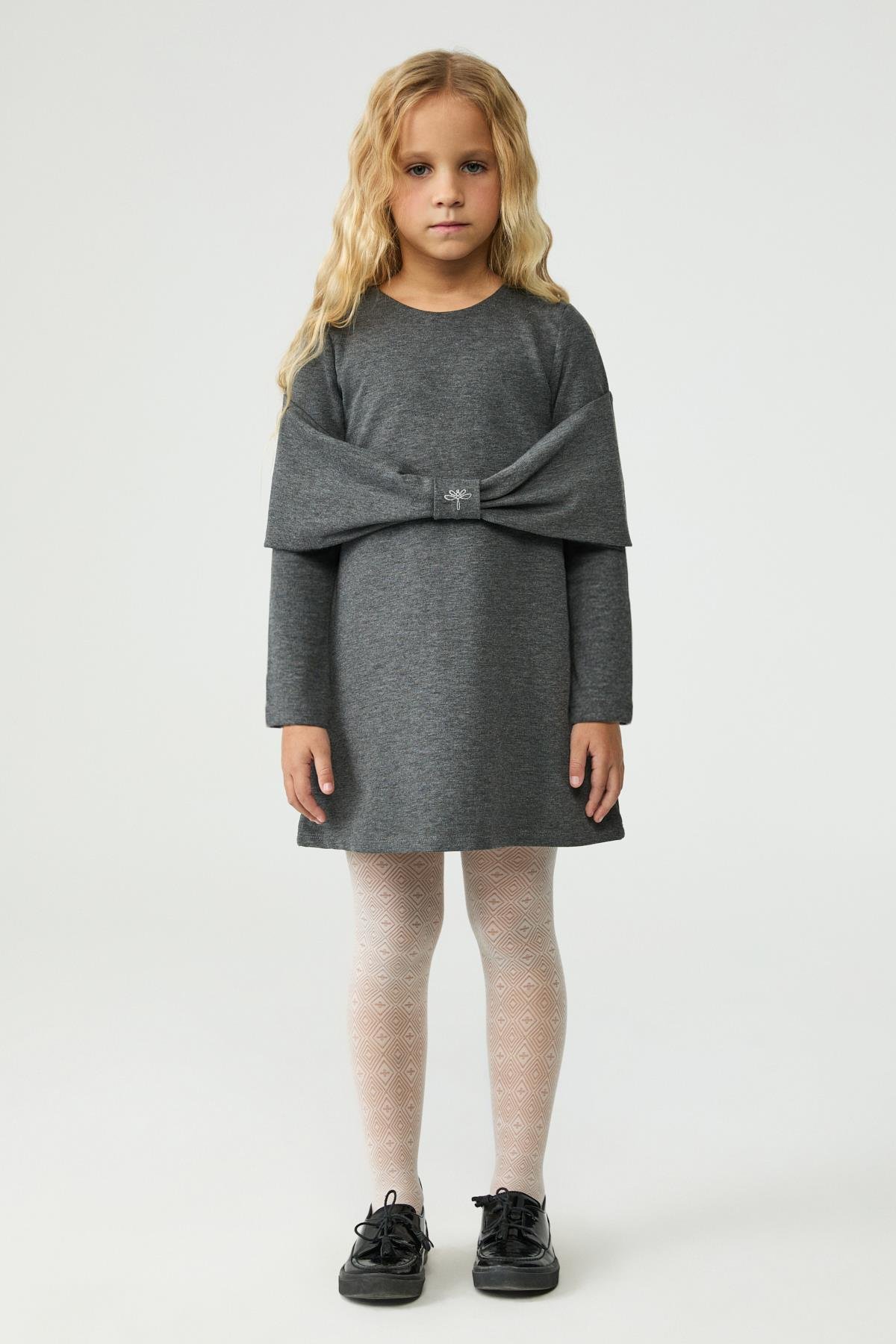Tyess Kız Çocuk Antrasit ElbiseTyess Kız Çocuk Antrasit Elbise