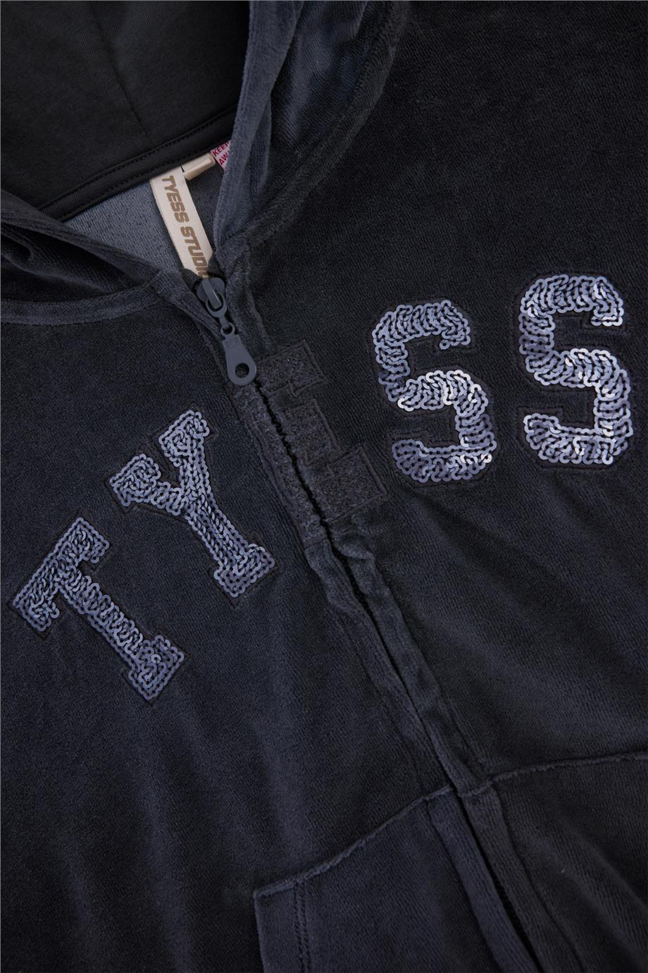 Tyess Kız Çocuk Antrasit Eşofman ÜstüTyess Kız Çocuk Antrasit Eşofman Üstü