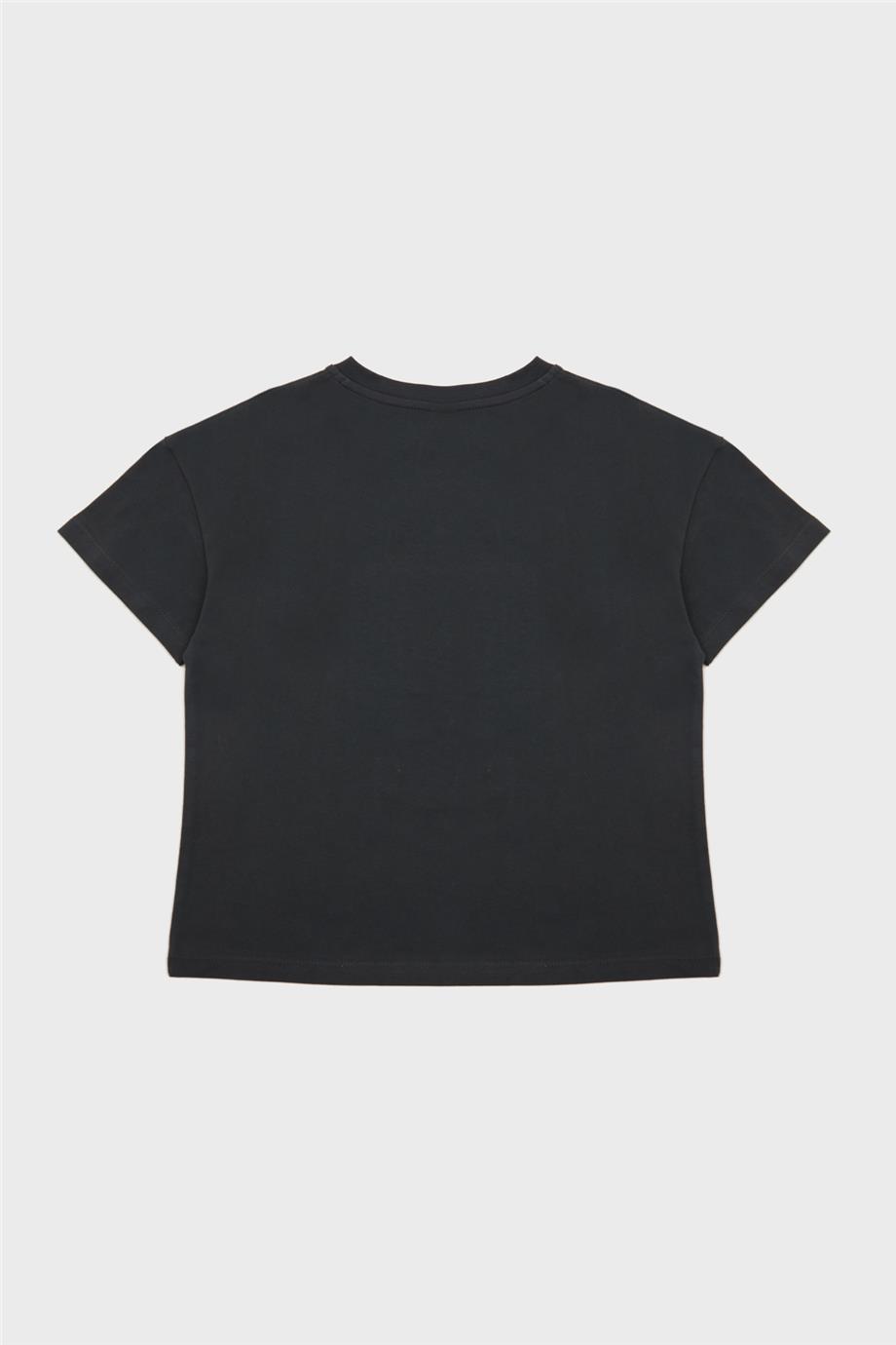 Tyess Kız Çocuk Antrasit T-Shirt