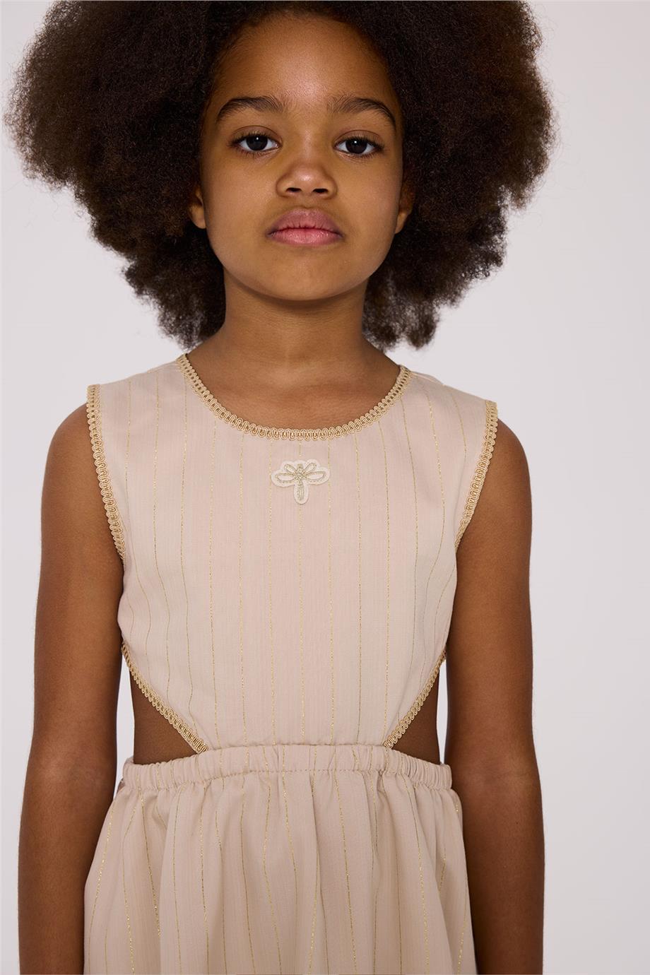 Tyess Girl Beige DressTyess Girl Beige Dress