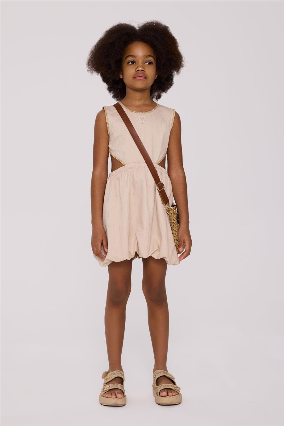 Tyess Girl Beige DressTyess Girl Beige Dress
