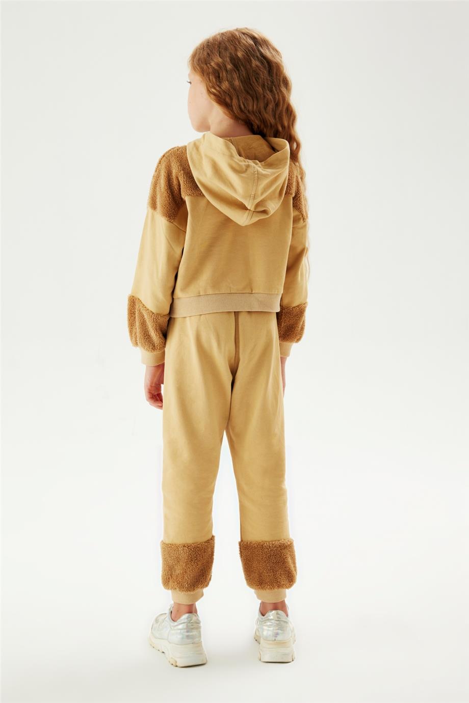 Tyess Kız Çocuk Bej Eşofman Altı