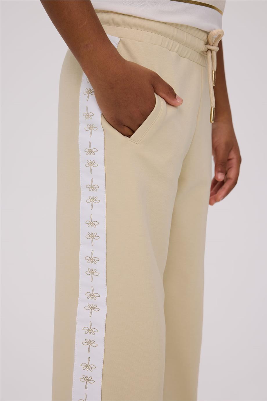 Tyess Kız Çocuk Bej Eşofman AltıTyess Kız Çocuk Bej Eşofman Altı