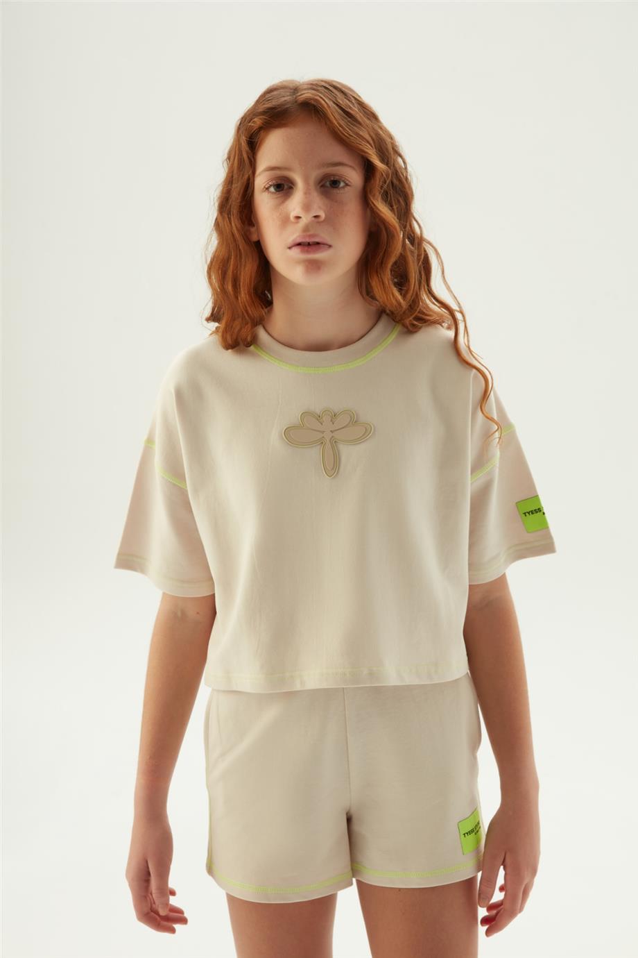 Tyess Kız Çocuk Bej Şort