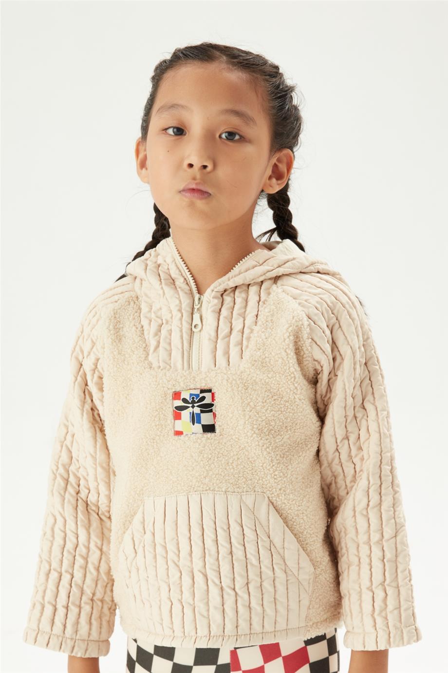 Tyess Kız Çocuk Bej Sweatshirt