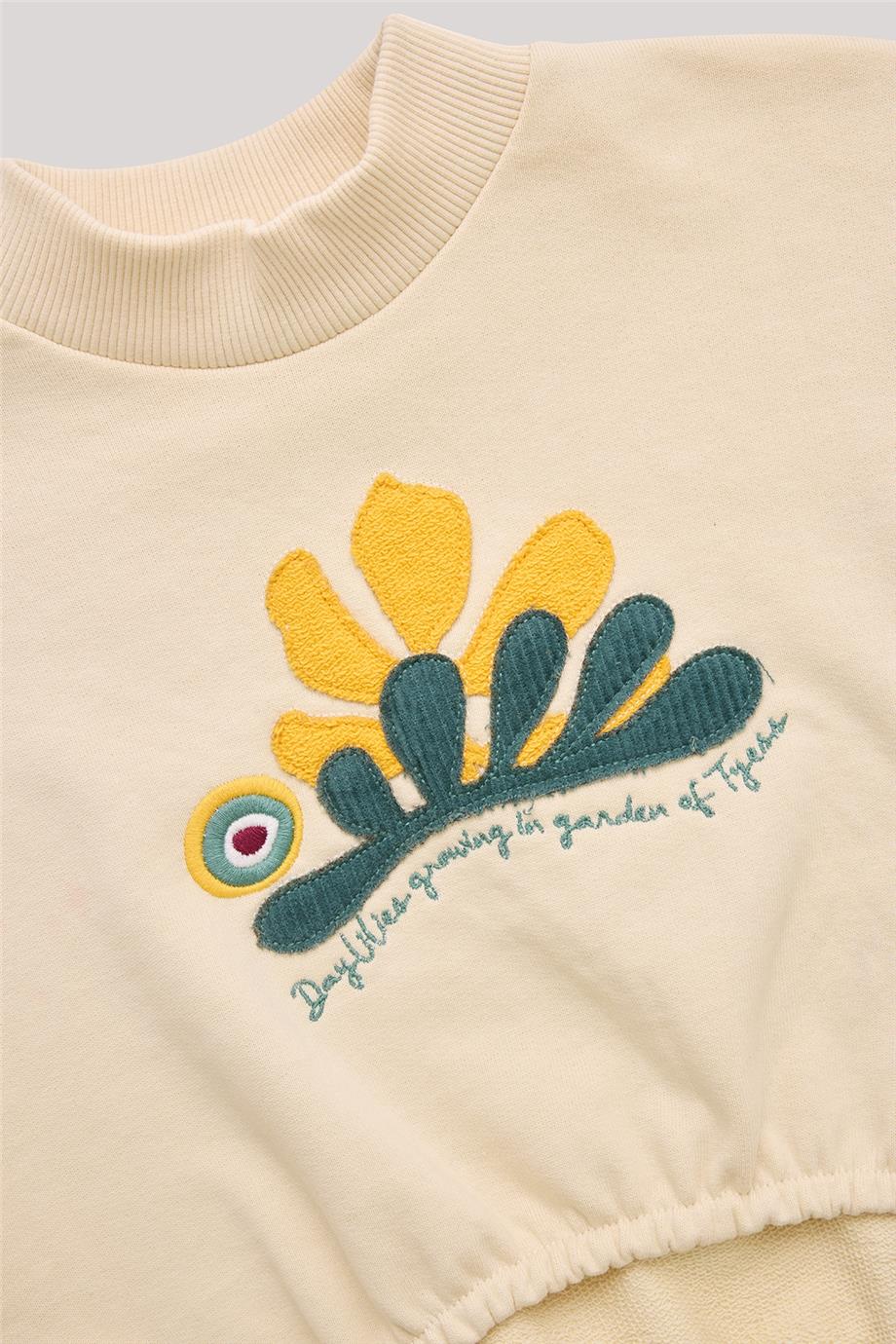 Tyess Kız Çocuk Bej Sweatshirt