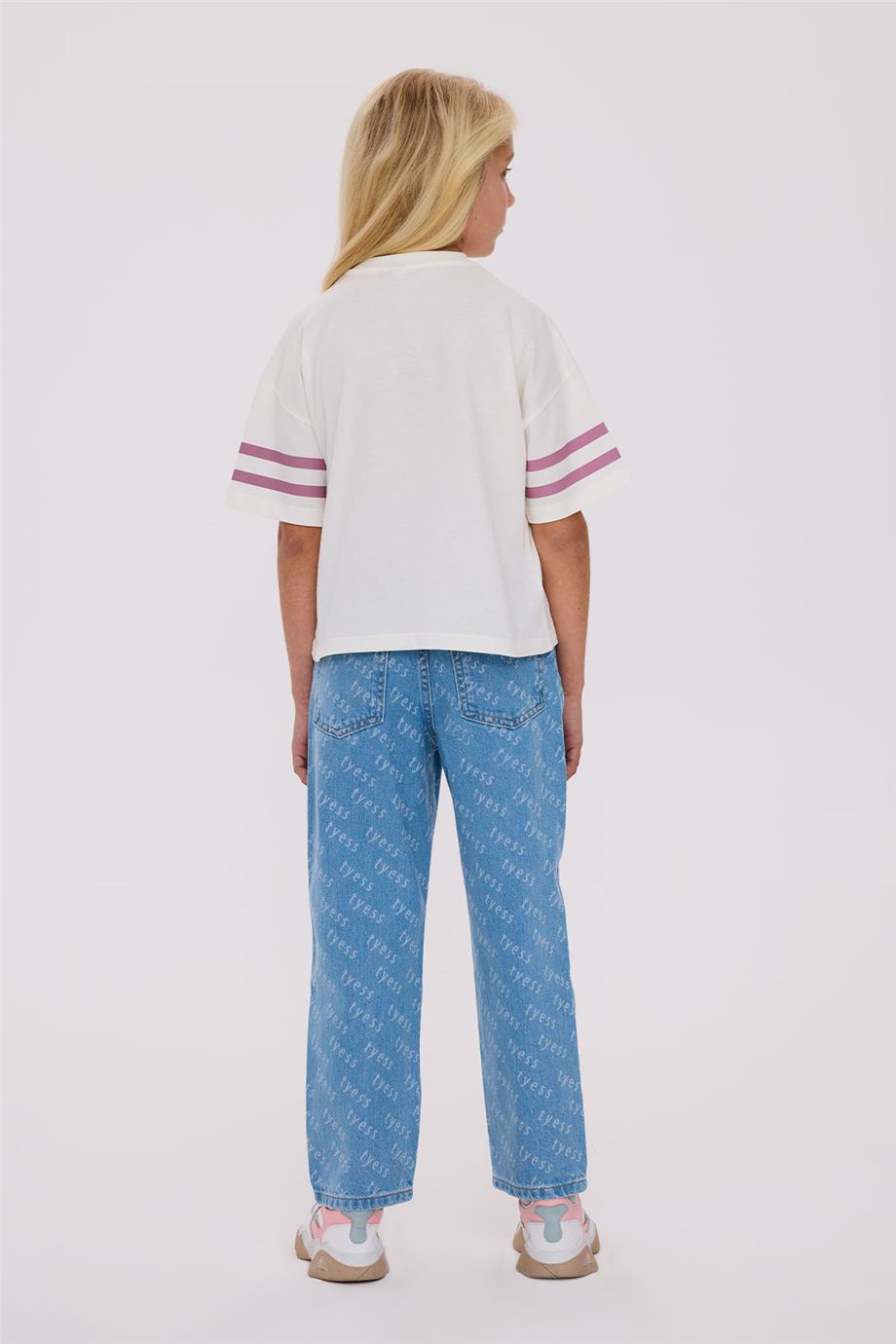 Tyess Kız Çocuk Bej TshirtTyess Kız Çocuk Bej Tshirt