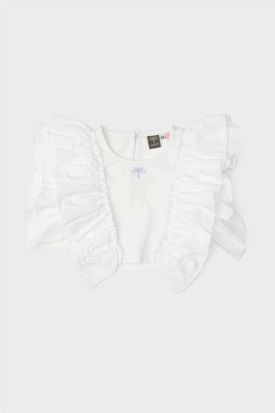 Tyess Kız Çocuk Beyaz Bluz