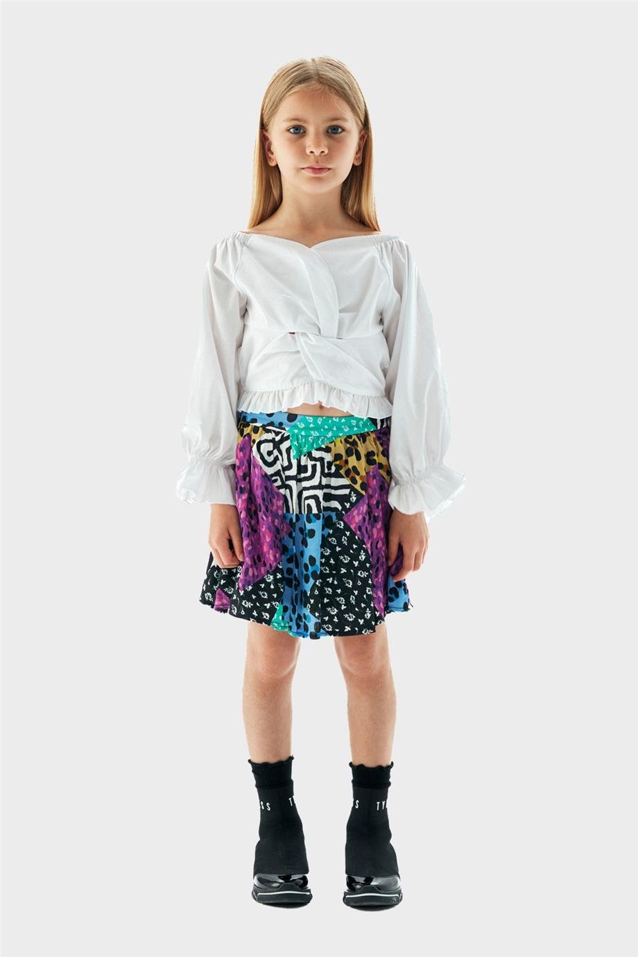 Tyess Kız Çocuk Beyaz Bluz