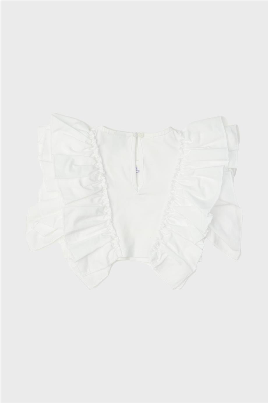 Tyess Kız Çocuk Beyaz Bluz