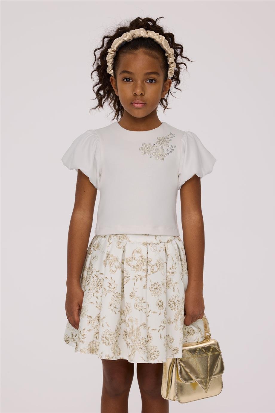 Tyess Kız Çocuk Beyaz BluzTyess Kız Çocuk Beyaz Bluz