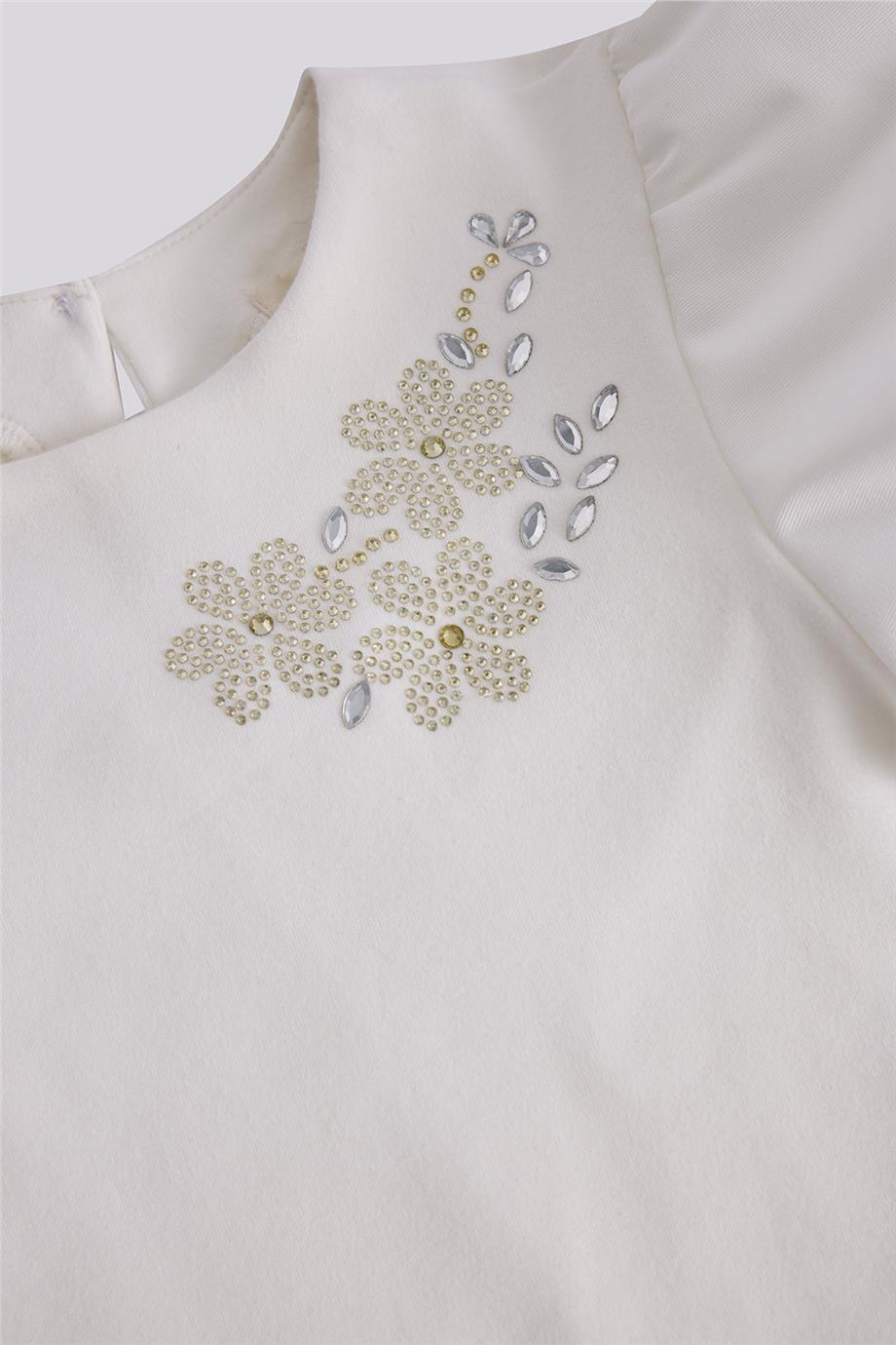 Tyess Kız Çocuk Beyaz BluzTyess Kız Çocuk Beyaz Bluz