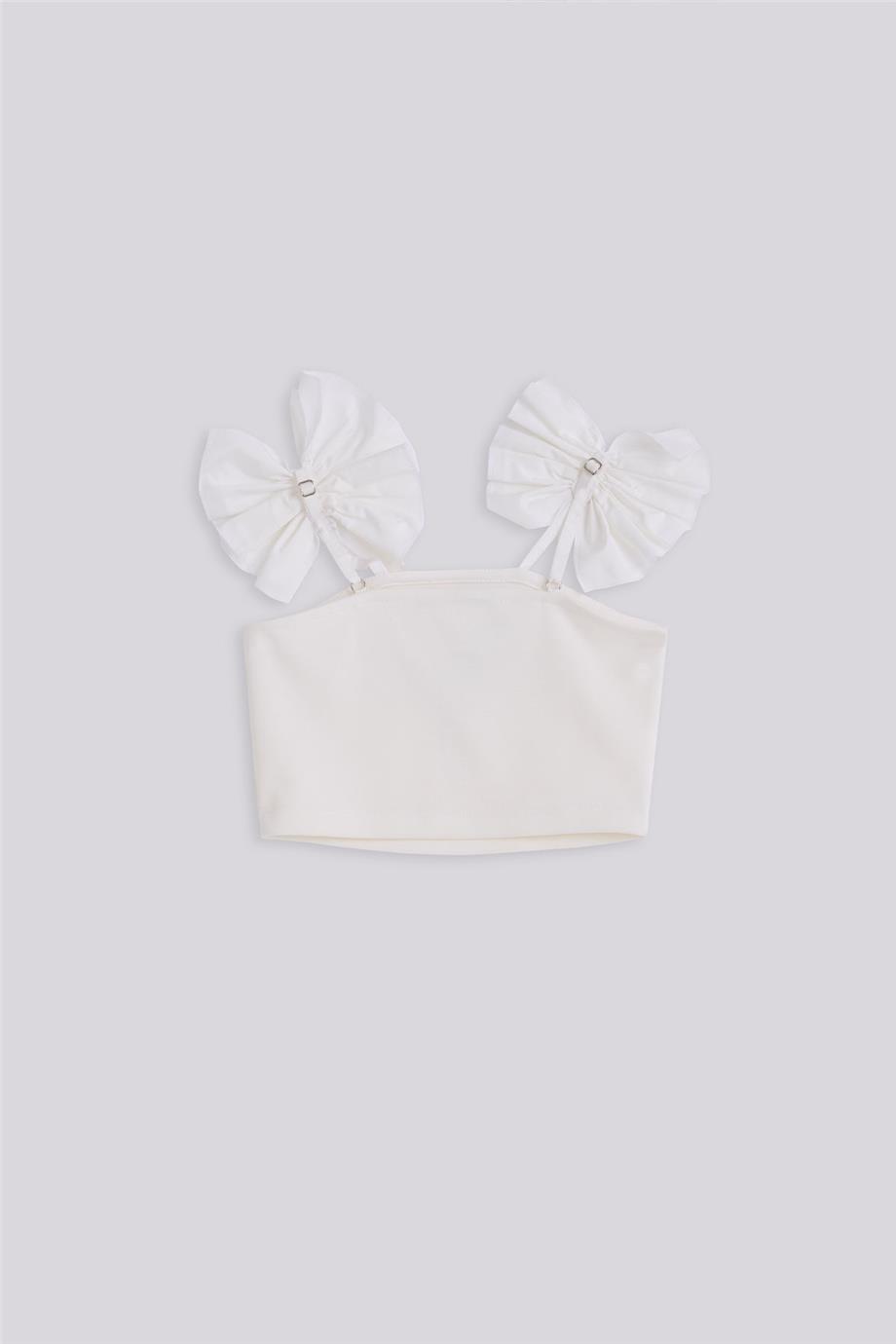 Tyess Kız Çocuk Beyaz BluzTyess Kız Çocuk Beyaz Bluz