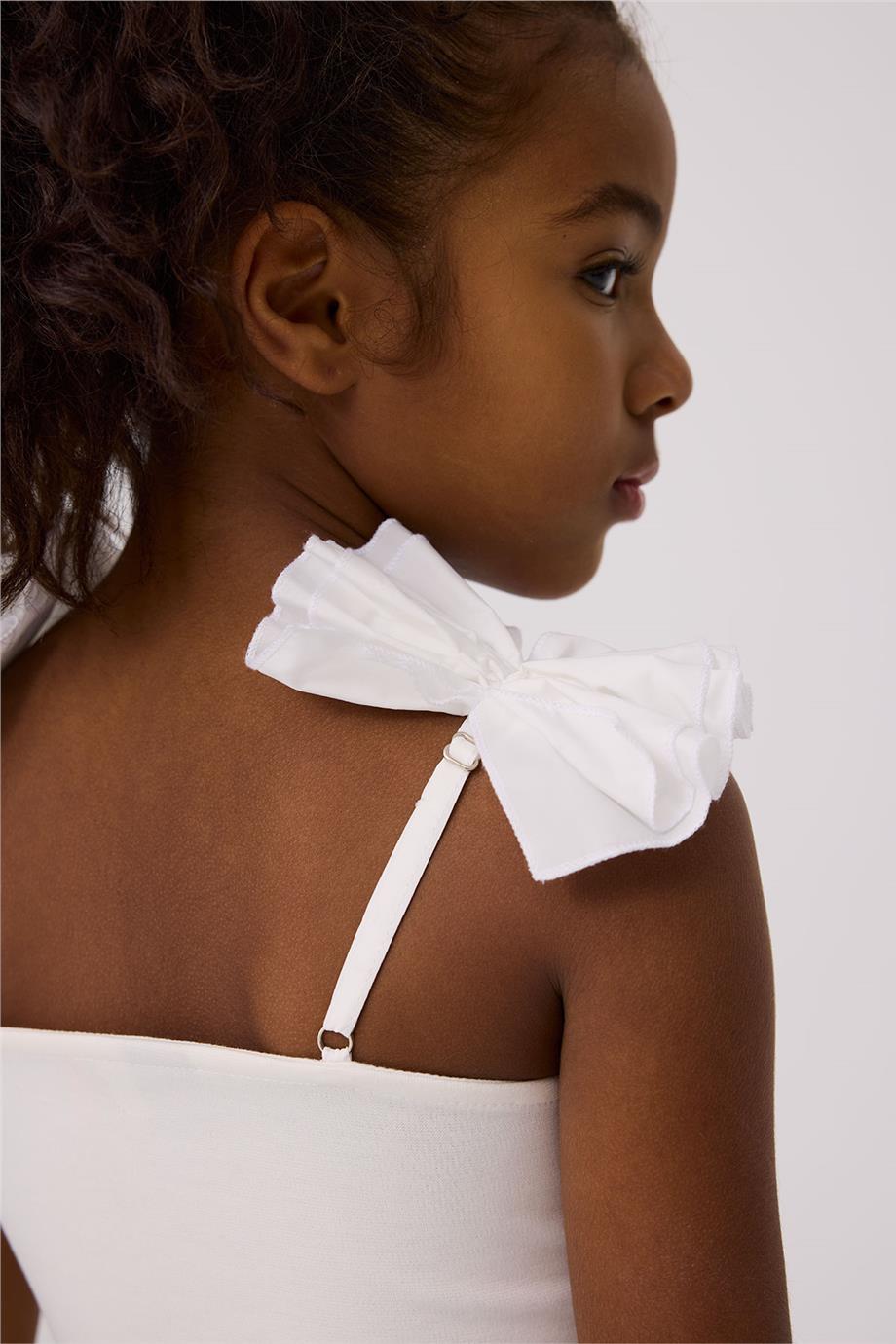 Tyess Kız Çocuk Beyaz BluzTyess Kız Çocuk Beyaz Bluz