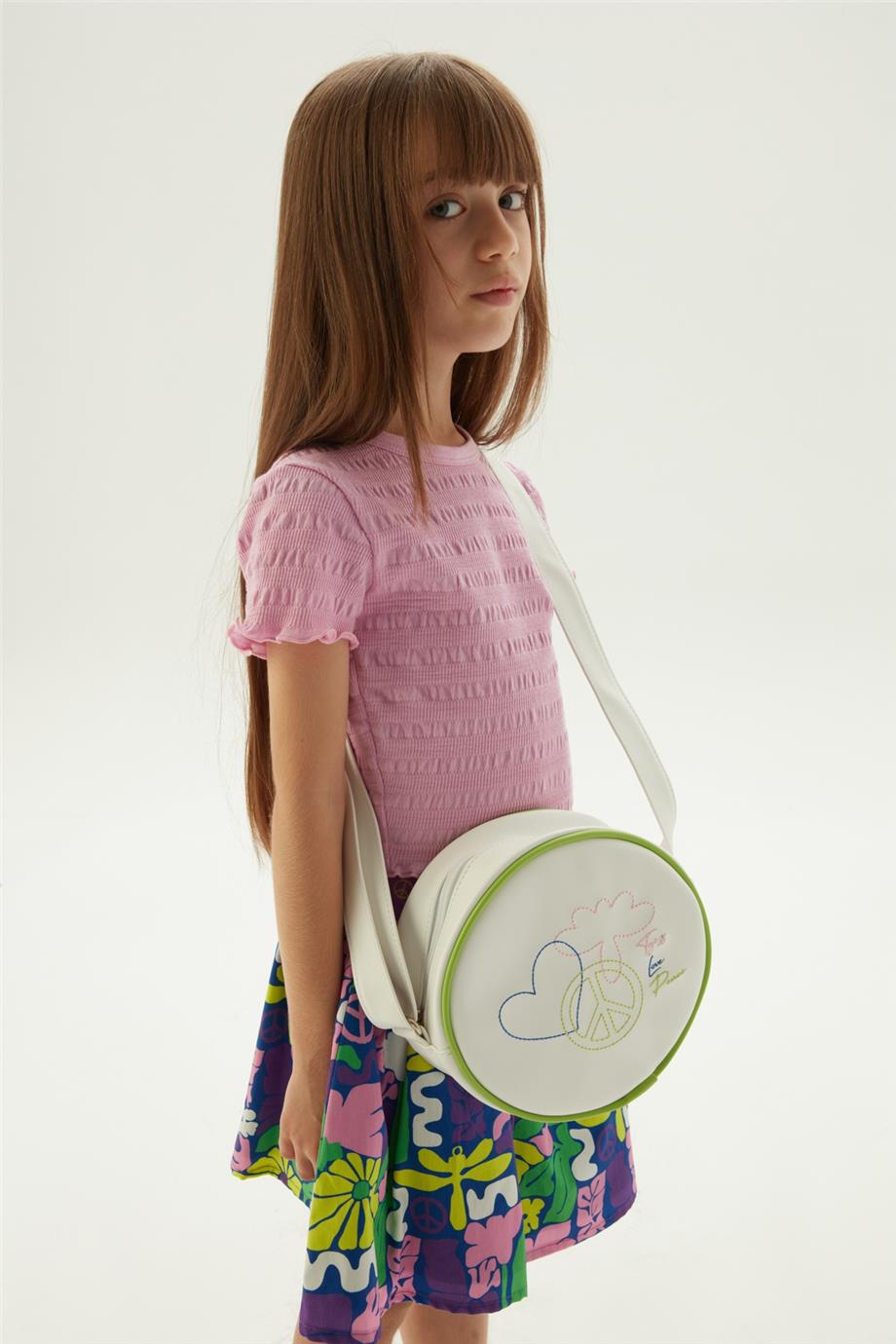 Tyess Kız Çocuk Beyaz Çanta