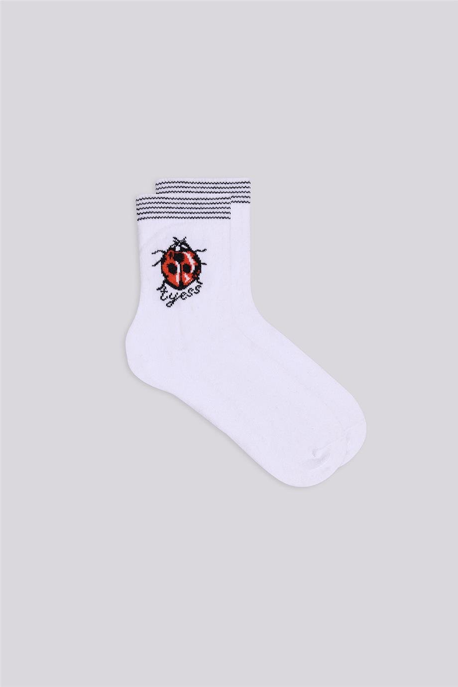Tyess Kız Çocuk Beyaz ÇorapTyess Kız Çocuk Beyaz Çorap