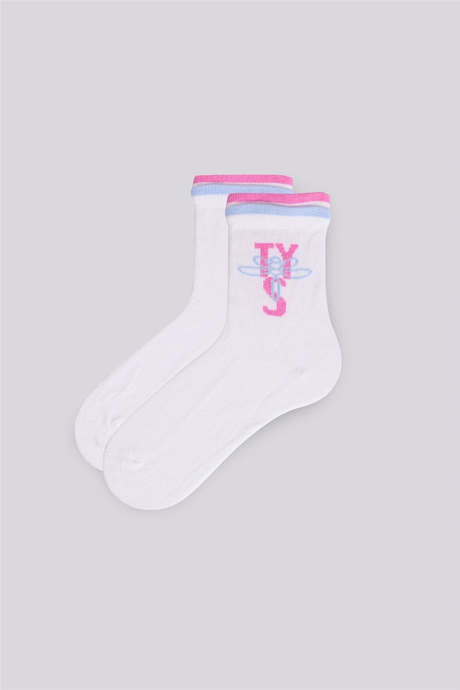 Tyess Kız Çocuk Beyaz ÇorapTyess Kız Çocuk Beyaz Çorap