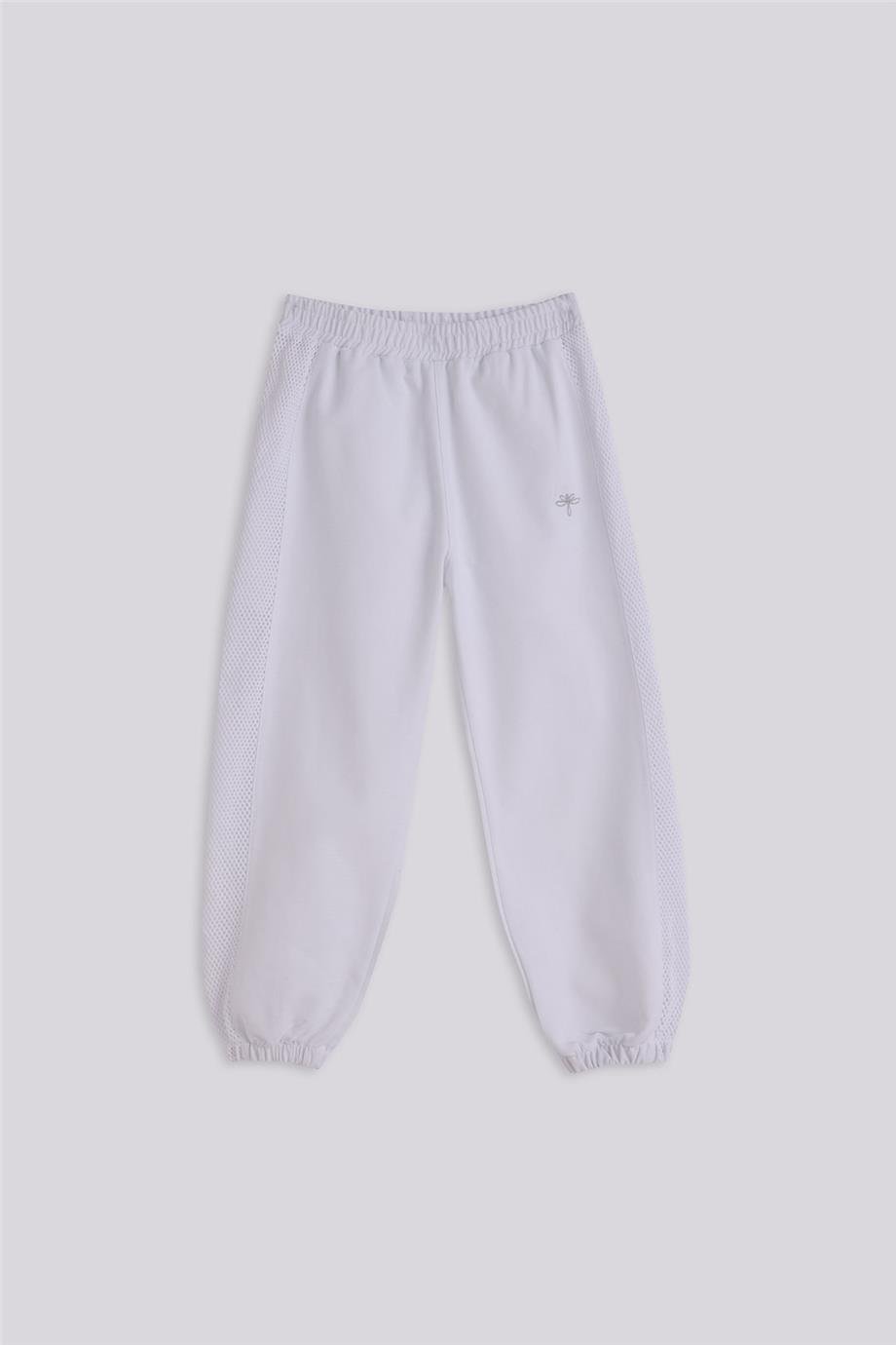 Tyess Kız Çocuk Beyaz Eşofman AltıTyess Kız Çocuk Beyaz Eşofman Altı