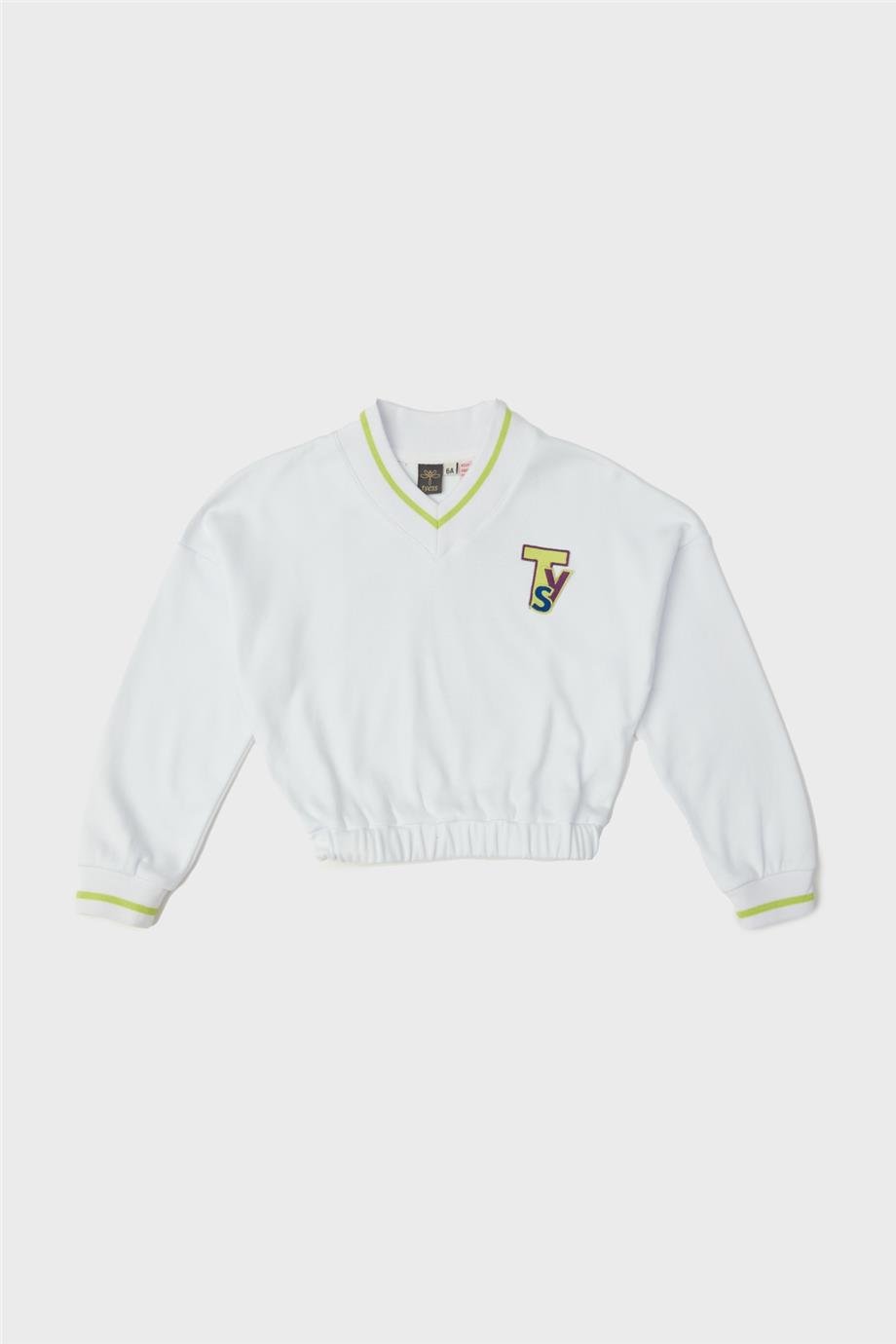 Tyess Kız Çocuk Beyaz Eşofman Üstü